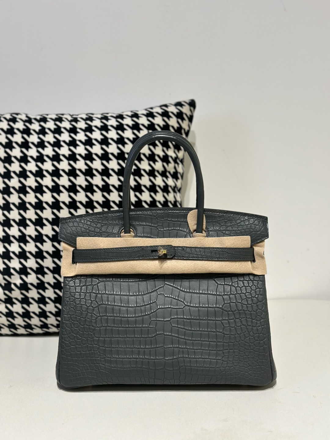 Crocodile Leather 30cm Matte Top Handle Tote Bag Collection WCB028 photo 6
