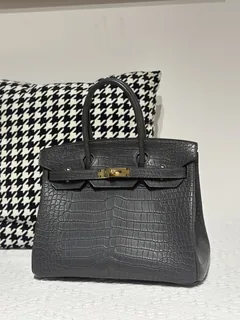 Crocodile Leather 30cm Matte Top Handle Tote Bag Collection WCB028 image 7