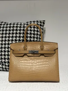 Crocodile Leather 30cm Matte Top Handle Tote Bag Collection WCB028 image 9