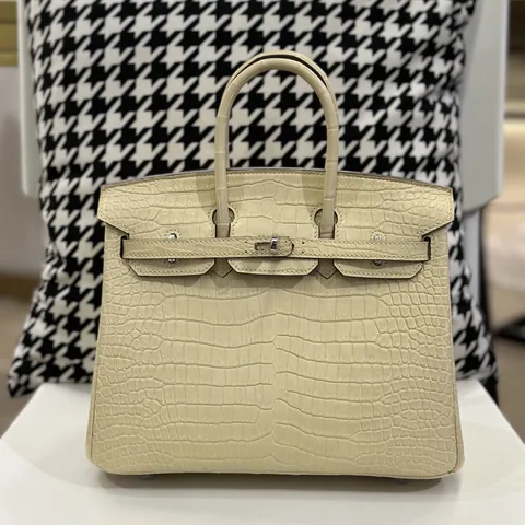 Crocodile Leather 25cm Matte Top Handle Tote Bag Collection WCB035