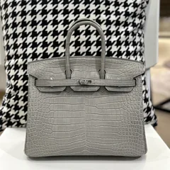 Crocodile Leather 25cm Matte Top Handle Tote Bag Collection WCB035 image 3