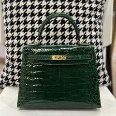 Crocodile Leather 25cm Glossy Top Handle Bag Collection WCB039 image 2