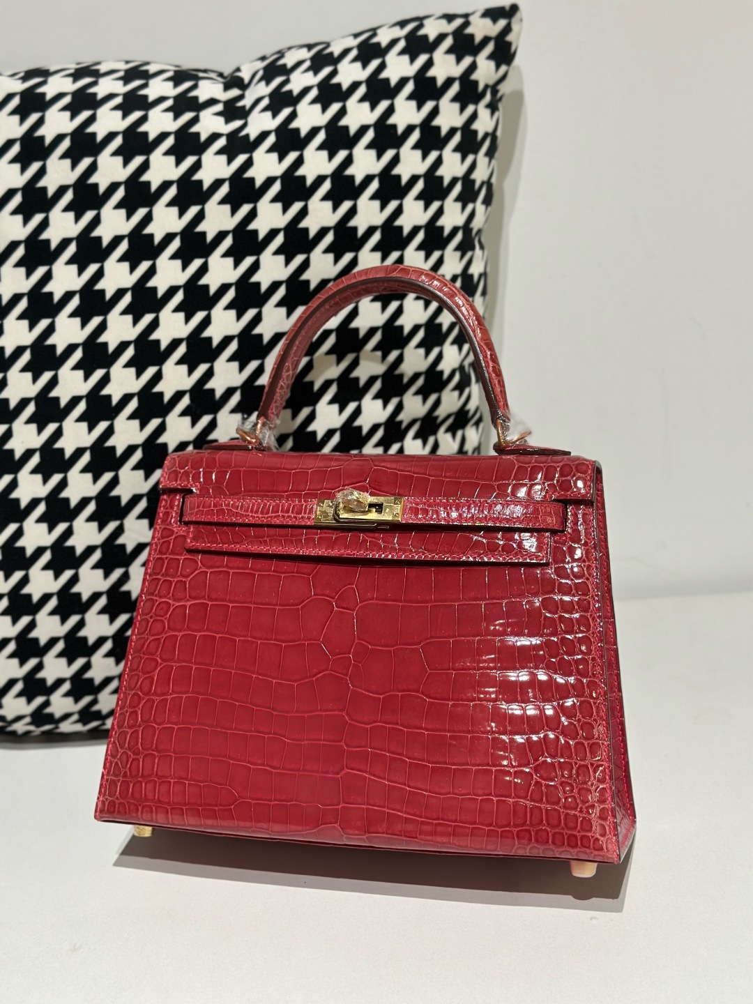 Crocodile Leather 25cm Glossy Top Handle Bag Collection WCB039 image 3
