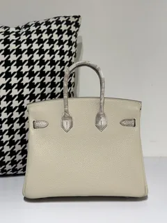 Crocodile Leather Himalayan 25cm Matte Mixed Leather Silver Hardware Top Handle Tote Bag WCB054 image 3