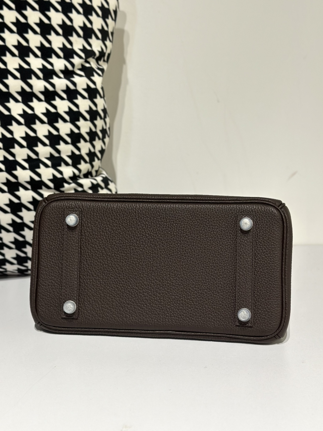 Crocodile Leather Ebony 25cm Matte Mixed Leather Silver Hardware Top Handle Tote Bag WCB056 photo 6