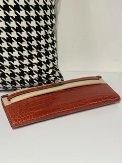 Crocodile Leather Red 31cm Glossy Silver Hardware Top Handle Bag WCB066 image 6