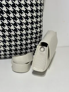 Crocodile Leather Women's Belly Cut Glacier White Matte Silver Hardware Clutch Bag WCB073 image 5