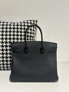 Crocodile Leather Black 30cm Matte Mixed Leather Silver Hardware Top Handle Tote Bag WCB083 image 3