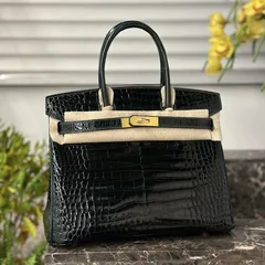 Crocodile Leather 30cm Glossy Top Handle Tote Bag Collection WCB141 image 9