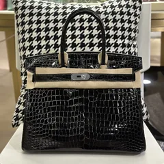 Crocodile Leather 30cm Glossy Top Handle Tote Bag Collection WCB141 image 12