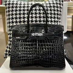 Crocodile Leather 30cm Glossy Top Handle Tote Bag Collection WCB141 image 13