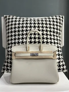 Crocodile Leather 25cm Matte Mixed Leather Top Handle Tote Bag Collection WCB143 image 2