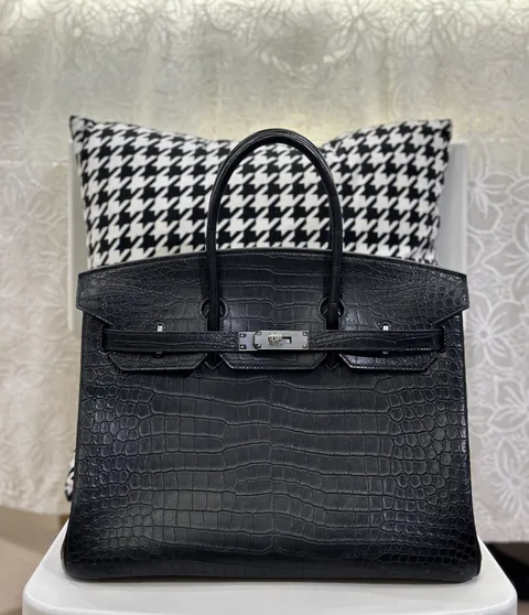 Crocodile Leather 35cm Matte Top Handle Tote Bag Collection WCB148