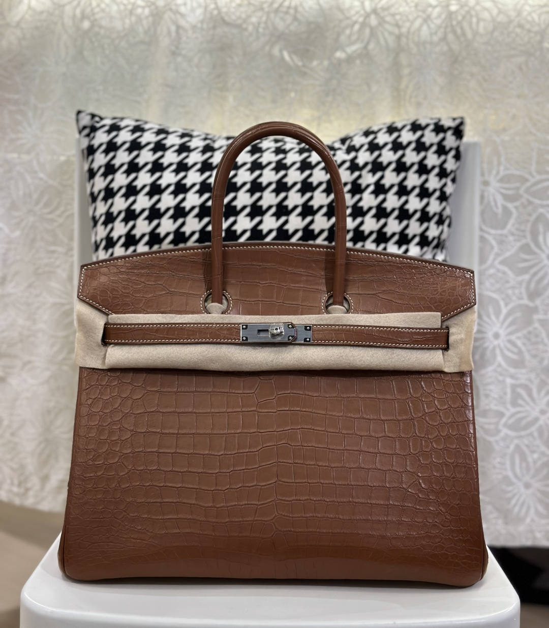 Crocodile Leather 35cm Matte Top Handle Tote Bag Collection WCB148 photo 2