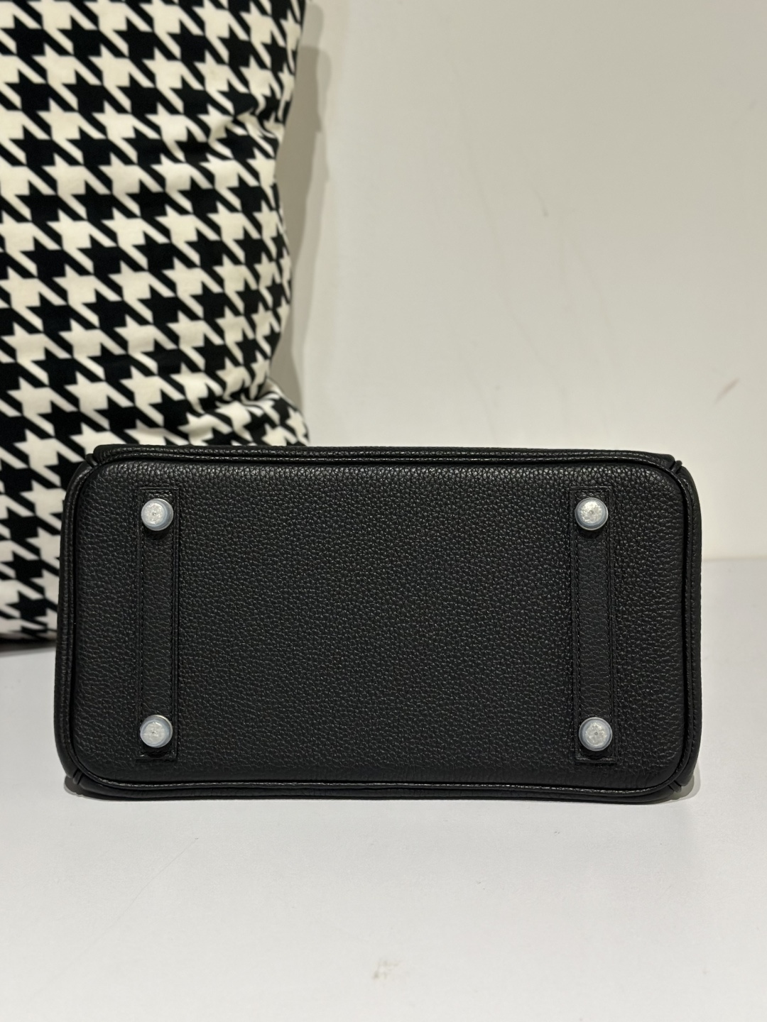 Crocodile Leather Black 25cm Glossy Mixed Leather Silver Hardware Top Handle Tote Bag WCB153 image 6