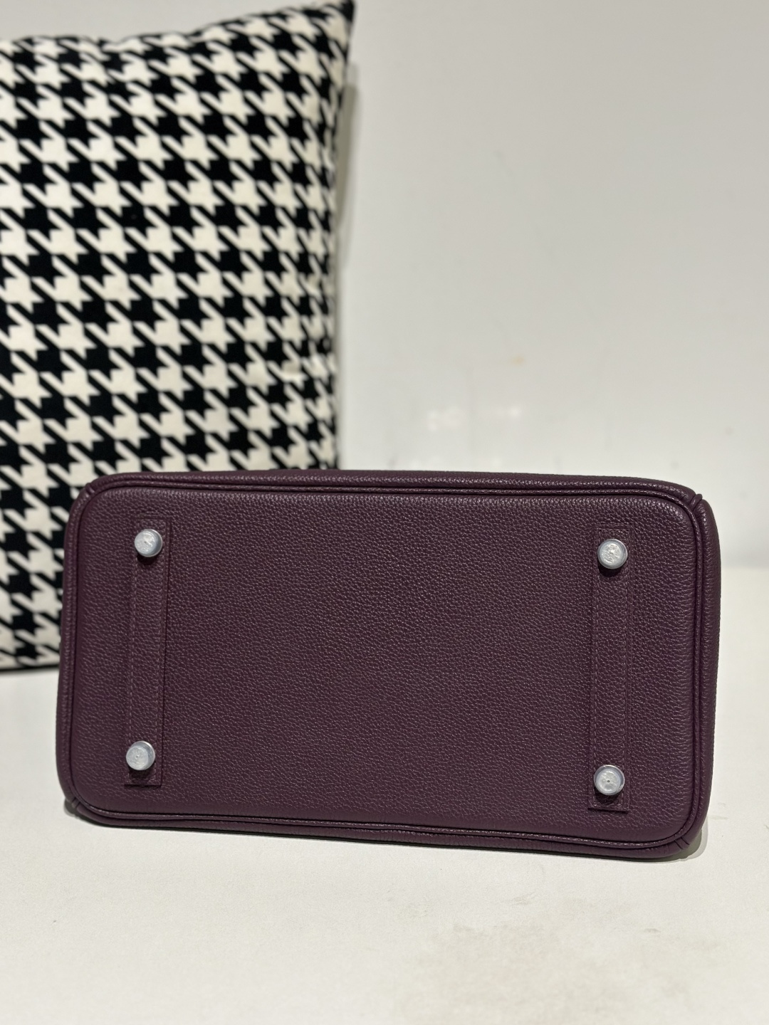 Crocodile Leather Grape Purple 30cm Matte Silver Hardware Top Handle Tote Bag WCB178 image 6