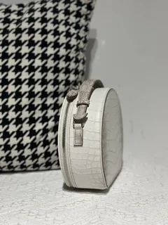 Crocodile Leather Himalayan Matte Nile Silver Hardware Round Bag WCB181 image 5