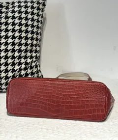 Crocodile Leather Matte Burgundy Nile Tote Bag WCB183 image 7