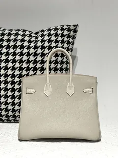 Crocodile Leather 25cm Matte Mixed Leather Gold Hardware Top Handle Tote Bag WCB185 image 3