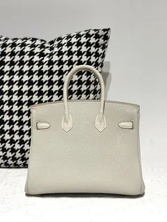 Crocodile Leather 25cm Matte Mixed Leather Silver Hardware Top Handle Tote Bag WCB186 image 3