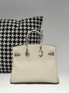 Crocodile Leather Himalayan 25cm Matte Mixed Leather Silver Hardware Top Handle Tote Bag WCB187 image 3