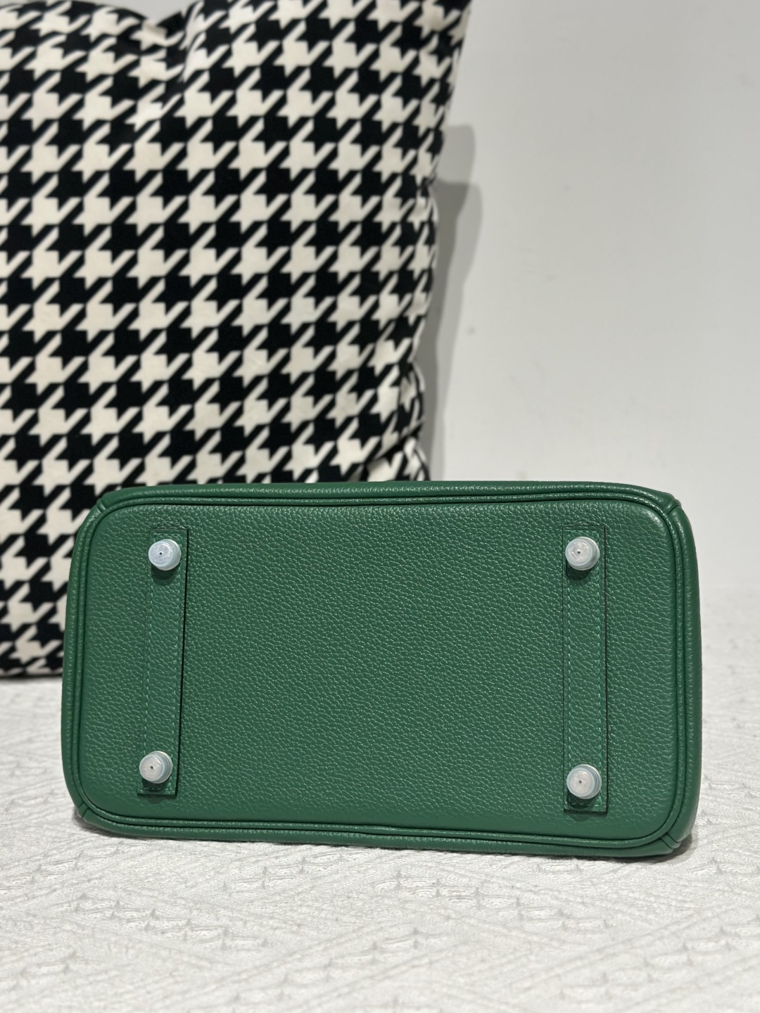 Crocodile Leather Jade Green 25cm Glossy Silver Hardware Top Handle Tote Bag WCB193 photo 6