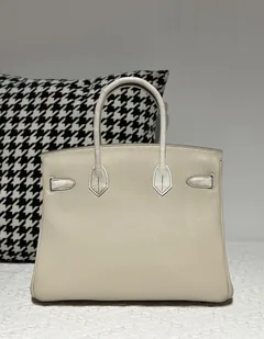 Crocodile Leather Himalayan 30cm Matte Mixed Leather Gold Hardware Top Handle Tote Bag WCB196 image 3
