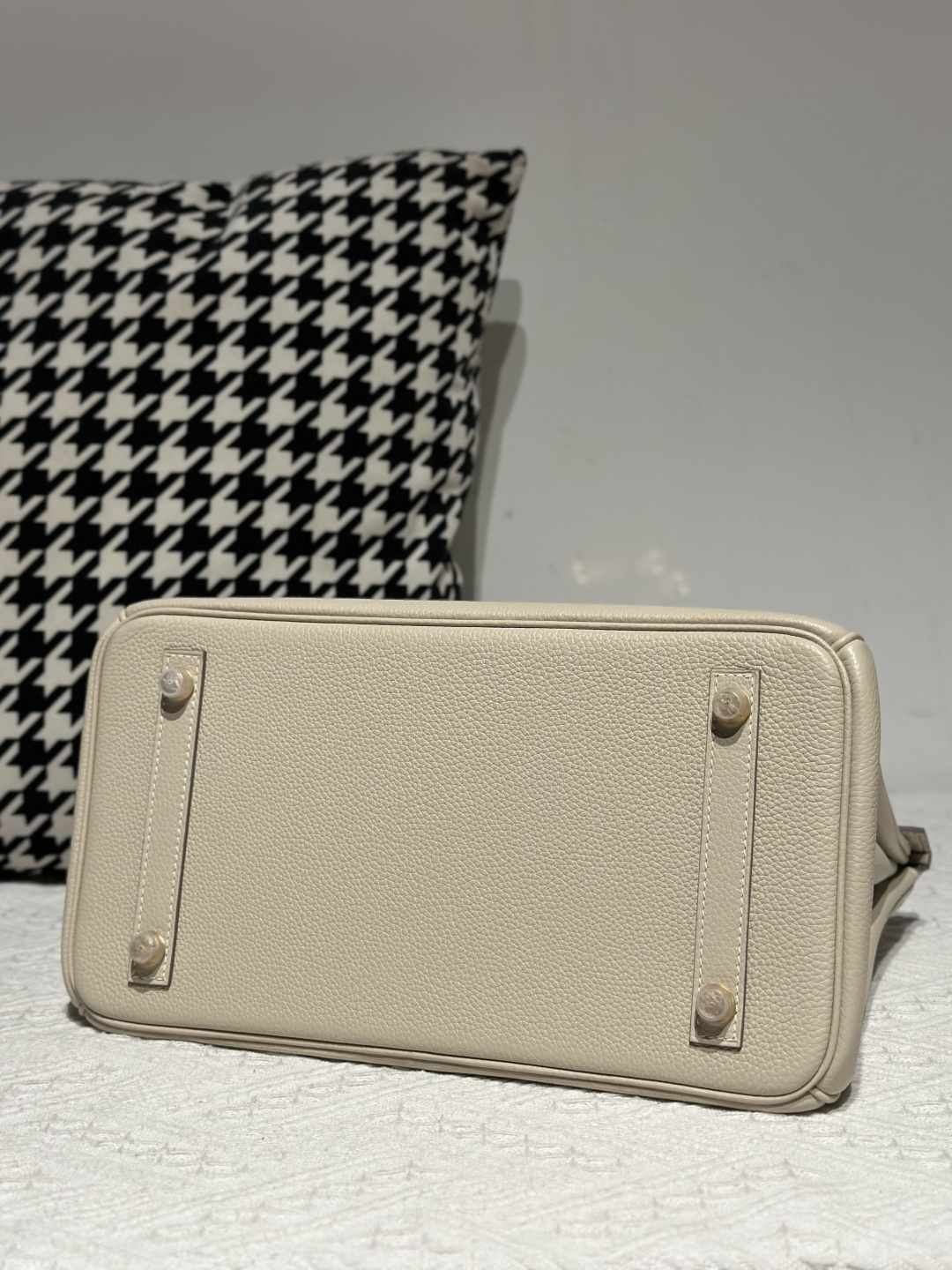 Crocodile Leather Himalayan 30cm Matte Mixed Leather Gold Hardware Top Handle Tote Bag WCB196 image 6