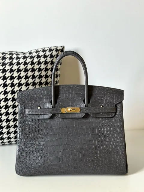 Crocodile Leather 35cm Matte Top Handle Tote Bag Collection WCB205