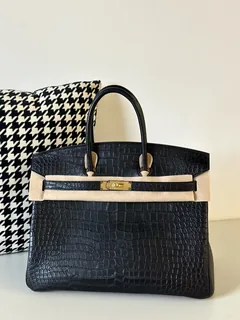 Crocodile Leather 35cm Matte Top Handle Tote Bag Collection WCB205 image 2