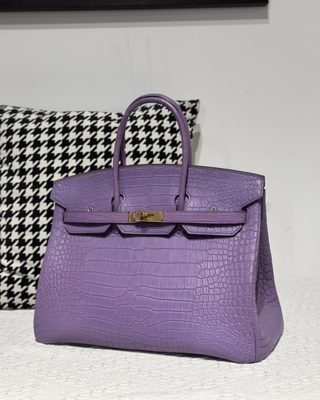 Crocodile Leather 35cm Matte Top Handle Tote Bag Collection WCB205 photo 5