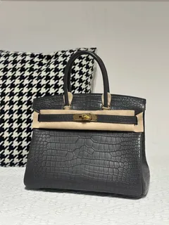 Crocodile Leather 30cm Matte Top Handle Tote Bag Collection WCB208 image 2