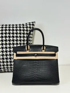 Crocodile Leather 30cm Matte Top Handle Tote Bag Collection WCB208 image 3