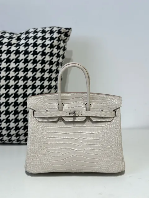 Crocodile Leather 25cm Matte Top Handle Tote Bag Collection WCB218
