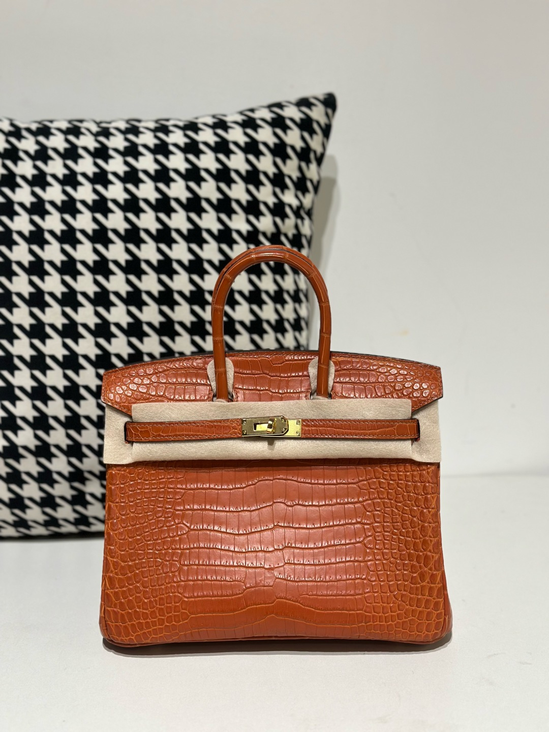 Crocodile Leather 25cm Matte Top Handle Tote Bag Collection WCB218 photo 4
