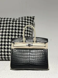 Crocodile Leather 25cm Matte Top Handle Tote Bag Collection WCB218 image 6