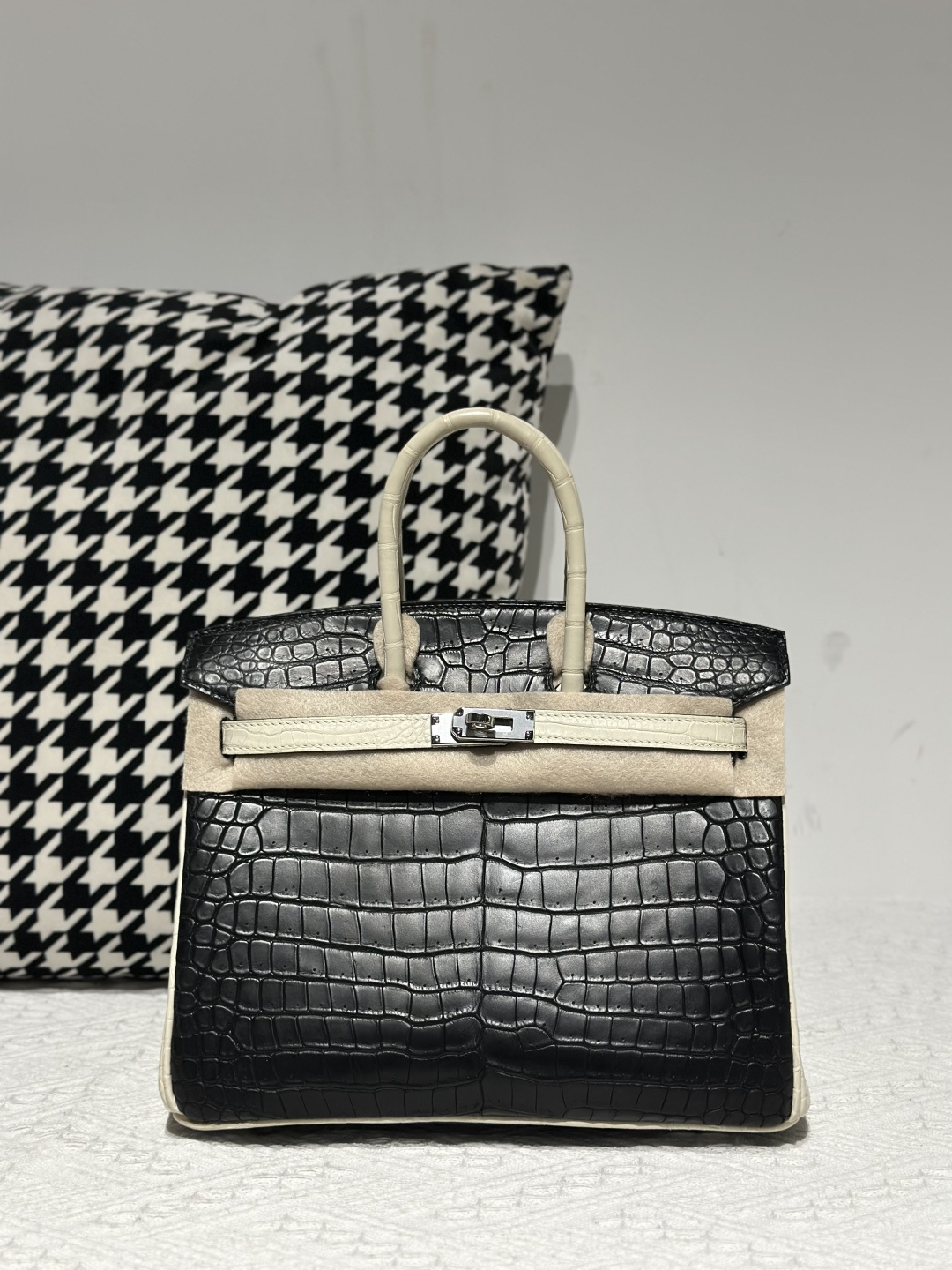 Crocodile Leather 25cm Matte Top Handle Tote Bag Collection WCB218 photo 6