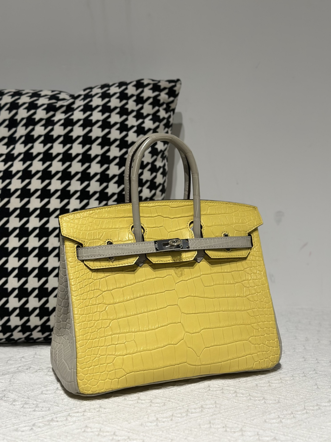 Crocodile Leather 25cm Matte Top Handle Tote Bag Collection WCB218 photo 8