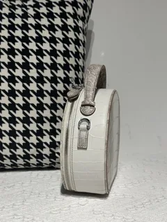 Crocodile Leather Himalayan Matte Nile Silver Hardware Round Bag WCB241 image 4