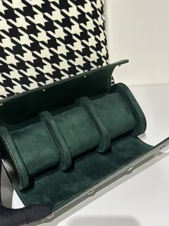 Lizard Leather Pine Green 22cm Silver Hardware Watch Box WLA002 image 3