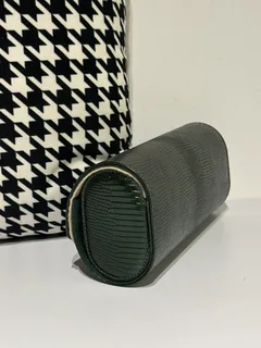 Lizard Leather Pine Green 22cm Silver Hardware Watch Box WLA002 image 4