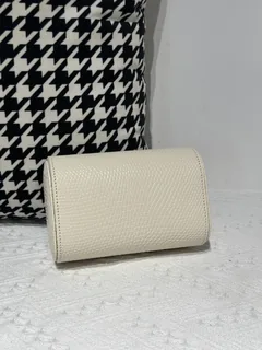 Lizard Leather Ivory 15cm Silver Hardware Watch Box WLA004 image 2