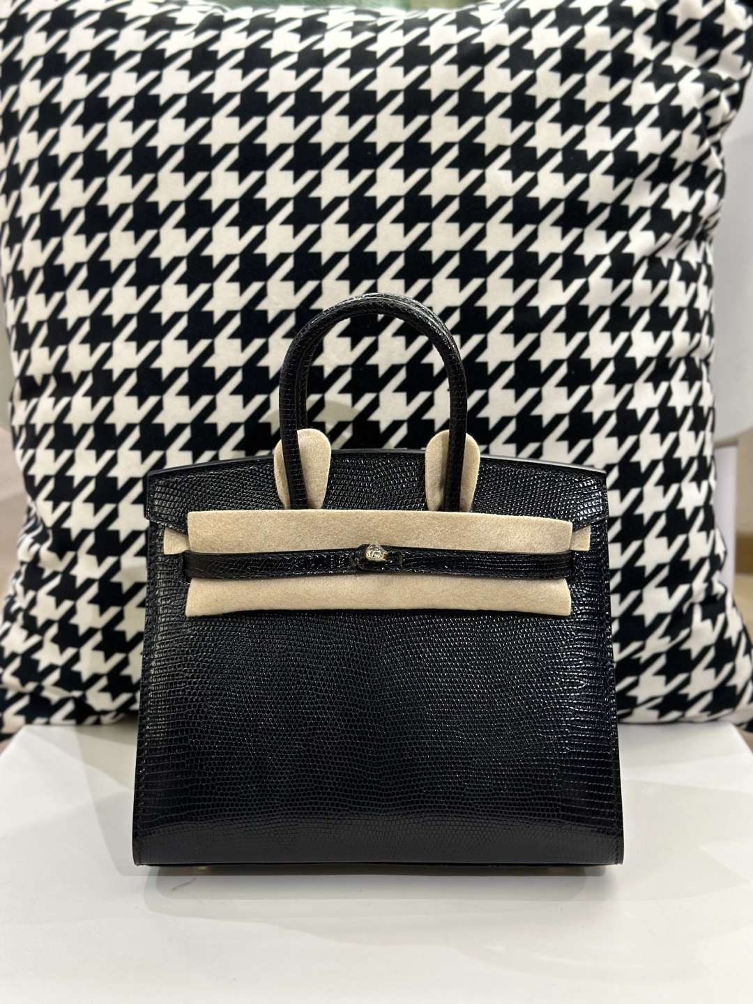 Lizard Leather 20cm Top Handle Tote Bag Collection WLB014