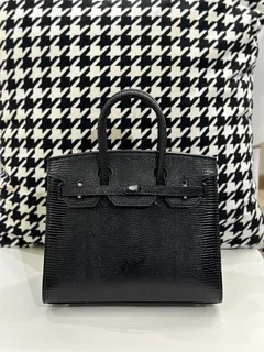 Lizard Leather 20cm Top Handle Tote Bag Collection WLB014 image 2