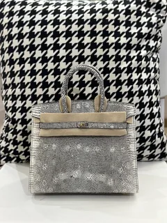 Lizard Leather 20cm Top Handle Tote Bag Collection WLB014 image 3