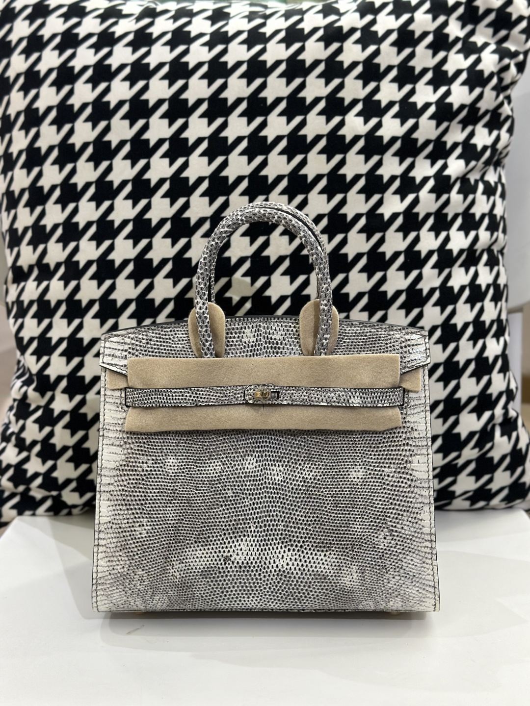 Lizard Leather 20cm Top Handle Tote Bag Collection WLB014 photo 3