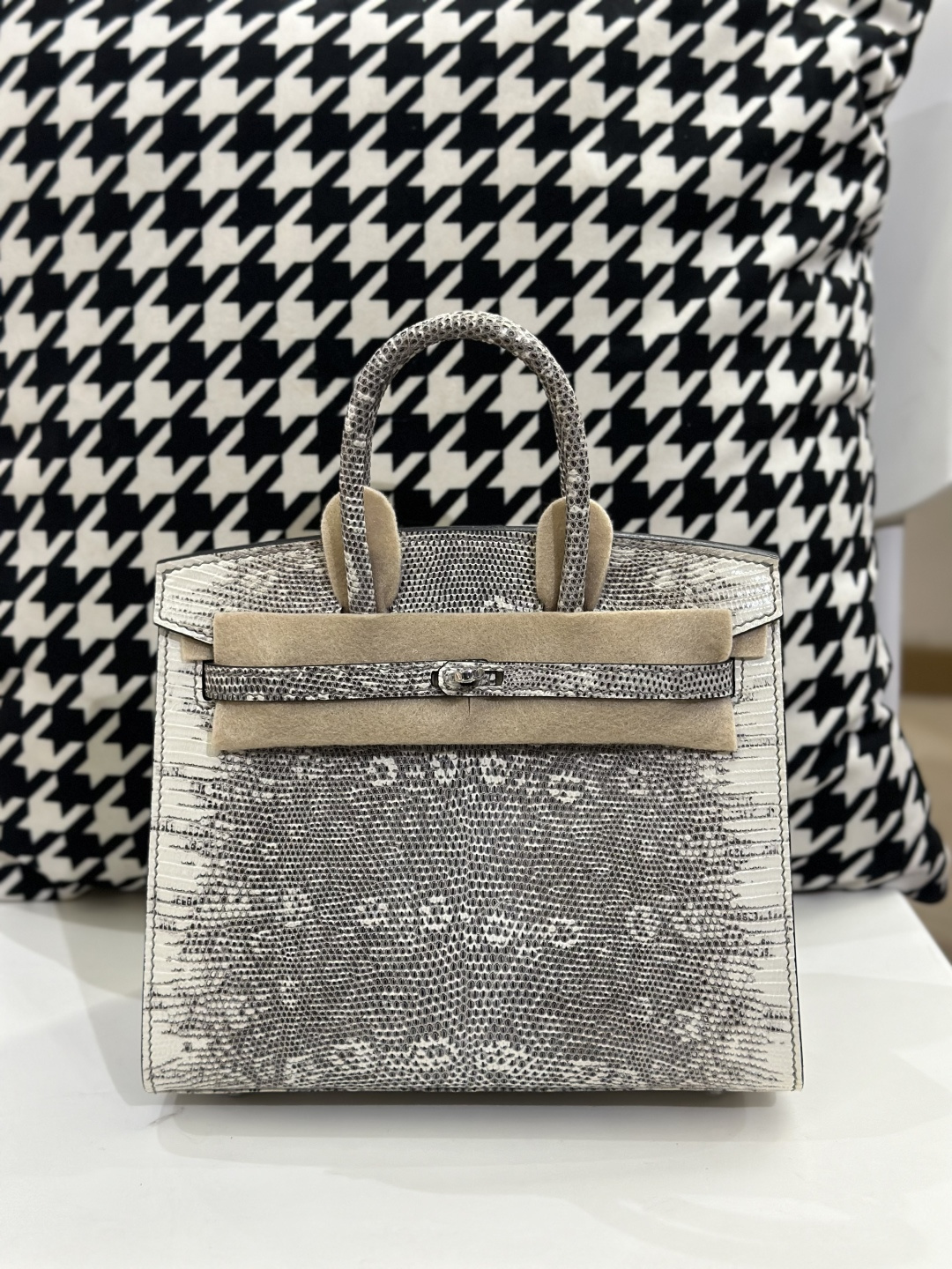 Lizard Leather 20cm Top Handle Tote Bag Collection WLB014 photo 4