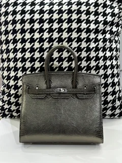 Lizard Leather 20cm Top Handle Tote Bag Collection WLB014 image 6