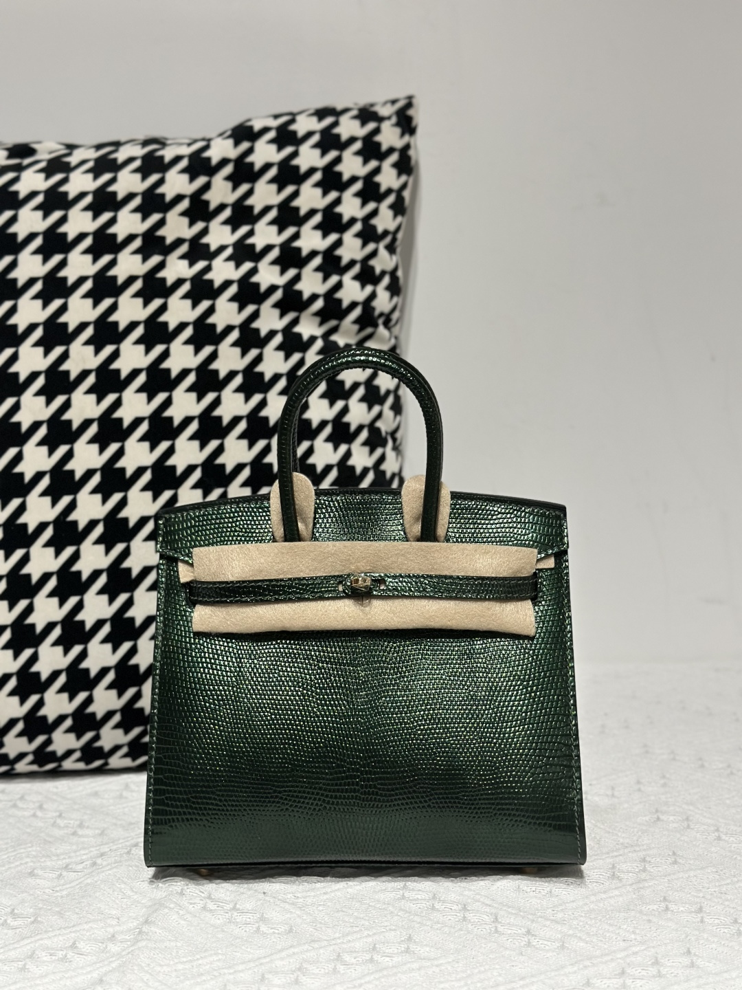 Lizard Leather 20cm Top Handle Tote Bag Collection WLB014 photo 7