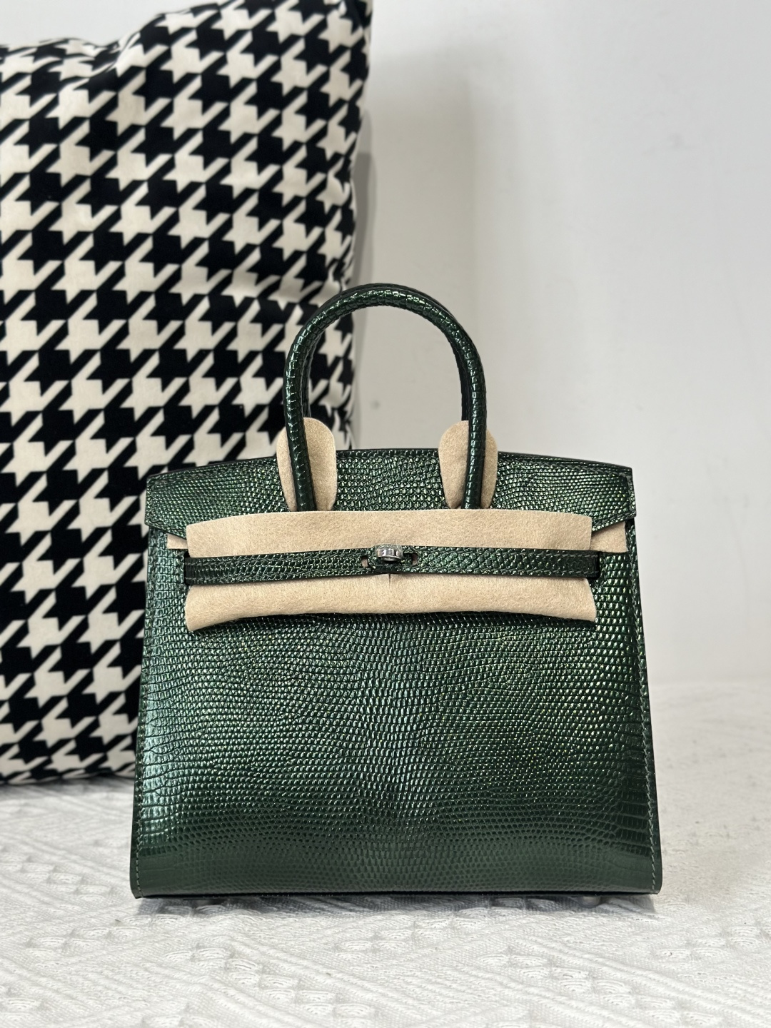Lizard Leather 20cm Top Handle Tote Bag Collection WLB014 photo 8